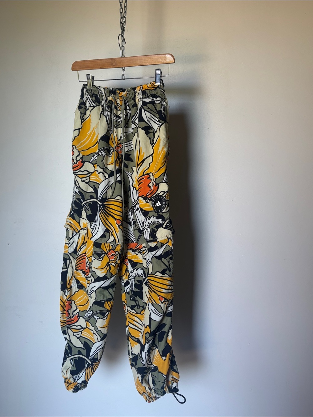 Adidas by Stella McCartney Floral Cargo Pants Yellow, Orange, Green, Black